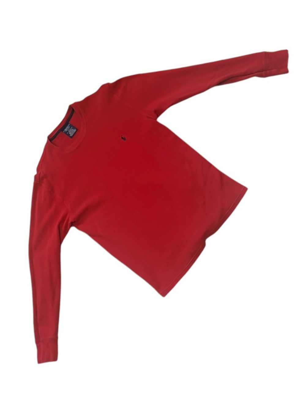Men's Polo Ralph Lauren Red Thermal Waffle Knit Red Longsleeve Shirt